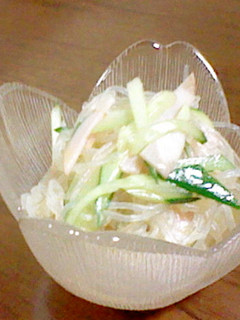 おうちで簡単!給食の味☆春雨サラダ-レシピのメイン写真