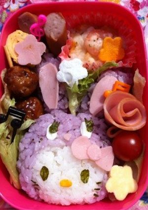 キティ（カラフルバニー）＊キャラ弁当-レシピのメイン写真