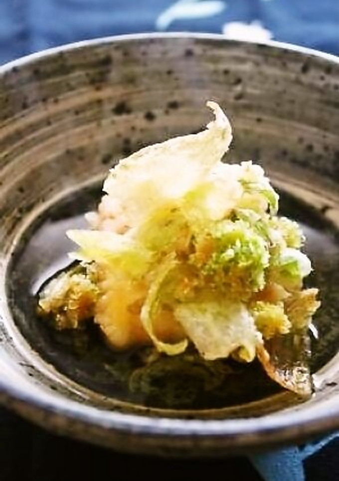 だし巻き卵の天ぷら蕗の薹のせ-レシピのメイン写真