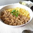 杉本彩特製極彩だれの鶏そぼろ丼