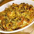 野菜とオイルサーディンのハーブパン粉焼き