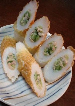 シーチキン・きゅうりを詰めた焼きちくわ-レシピのメイン写真