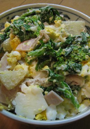 菜の花のわさび風味の春のポテトサラダ-レシピのメイン写真