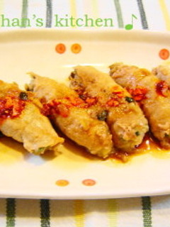 残った餃子のあんで肉巻き餃子♪-レシピのメイン写真
