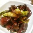 長ネギとレバーの甘辛煮