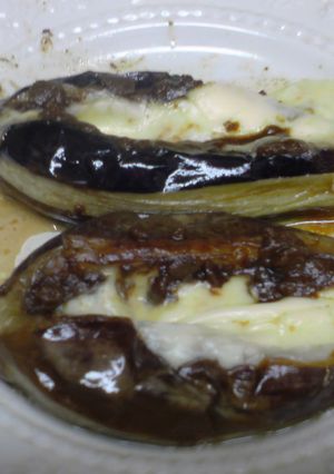 簡単揚げナスのチーズはさみ(カレー味)-レシピのメイン写真