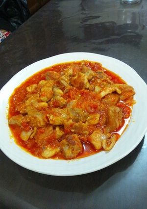 鶏肉のガーリックトマトソース-レシピのメイン写真