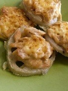 ◇レンコン&ツナマヨのオーブン焼き◆-レシピのメイン写真