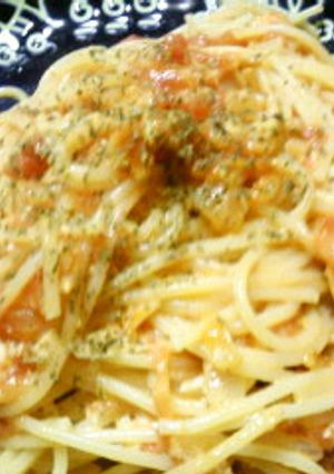 新玉ねぎとかにのトマトクリームパスタ-レシピのメイン写真