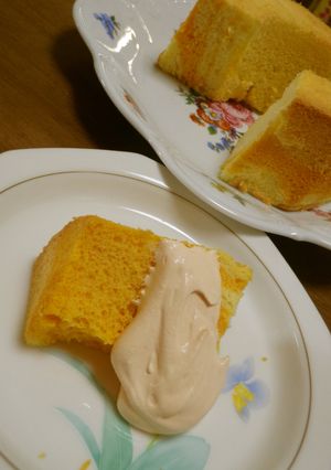 野菜ジュースのマーブルシフォン-レシピのメイン写真