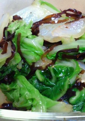 白菜と昆布の佃煮ホットサラダ☆-レシピのメイン写真