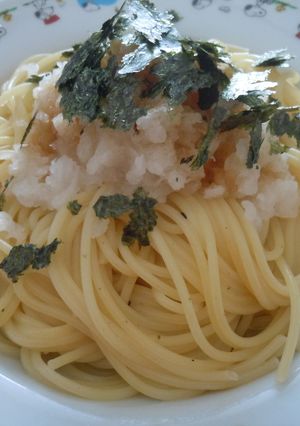 梅昆布茶で＊和風大根おろしかけパスタ-レシピのメイン写真