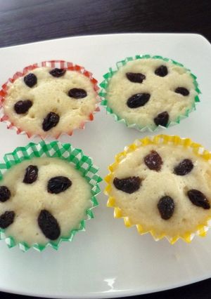 一緒にお手伝い☆レンジ蒸しパン-レシピのメイン写真