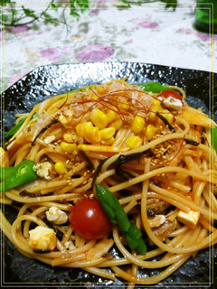 1日分の野菜 体にやさしい和風パスタ-レシピのメイン写真