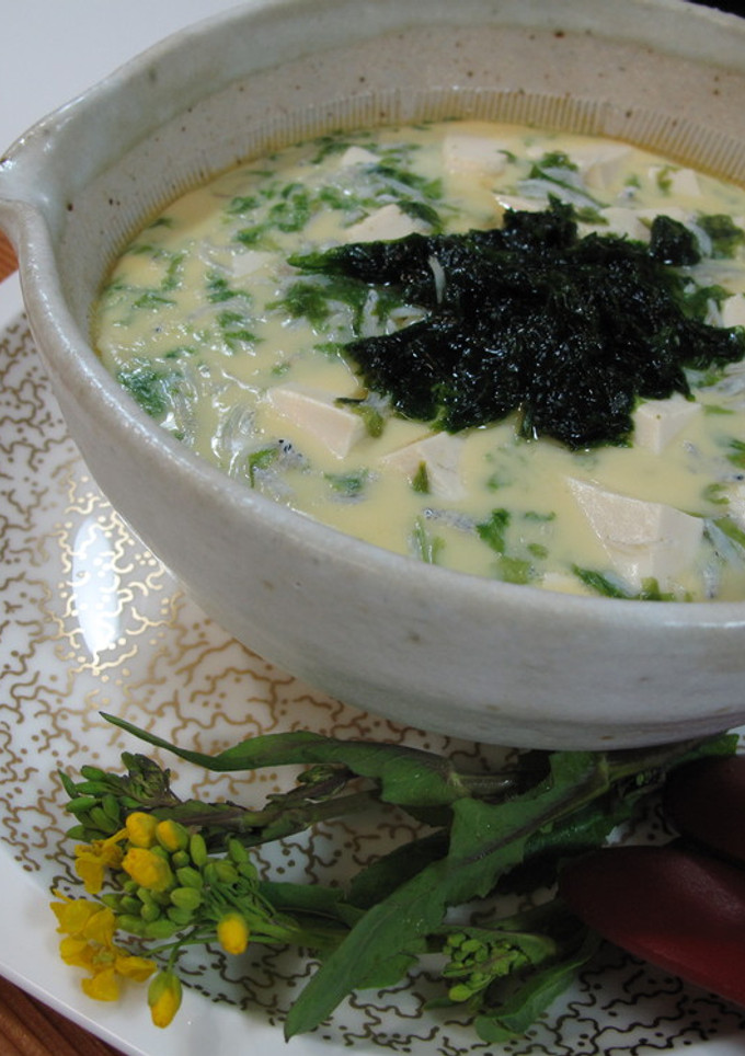 釜揚げしらすと生青のりの茶わん蒸し-レシピのメイン写真