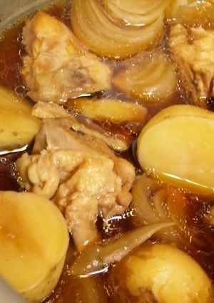 圧力鍋で簡単！鶏肉＋じゃが芋＋玉葱煮込み-レシピのメイン写真