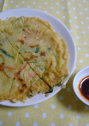 もちもち！にらとにんじんのチヂミ☆-レシピのメイン写真