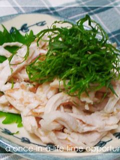 鶏肉の梅肉和え-レシピのメイン写真