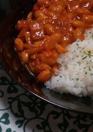 「1日分の野菜」でポークビーンズ☆ライス-レシピのメイン写真