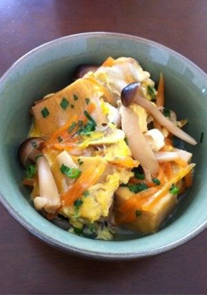 高野豆腐の卵とじ-レシピのメイン写真