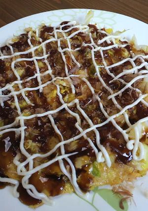 キャベツが甘い！お好み焼き風卵焼き！-レシピのメイン写真