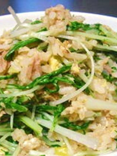 ツナと水菜の和風チャーハン-レシピのメイン写真