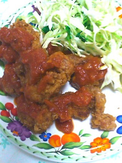 チキン竜田&トマトソースがけ-レシピのメイン写真