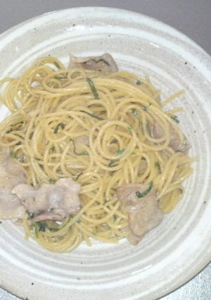 簡単！しそ香る和風パスタ-レシピのメイン写真