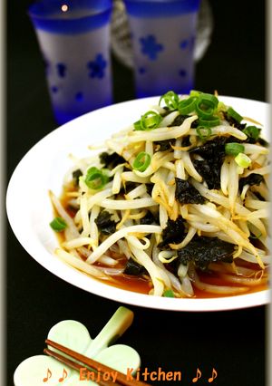 もやしの海苔サラダ♪甘酢にんにくソース-レシピのメイン写真
