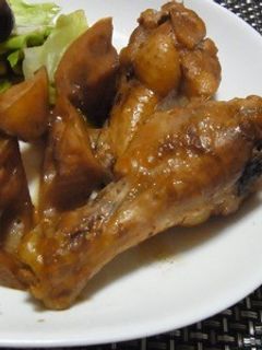 手羽元とれんこんのさっぱり煮-レシピのメイン写真