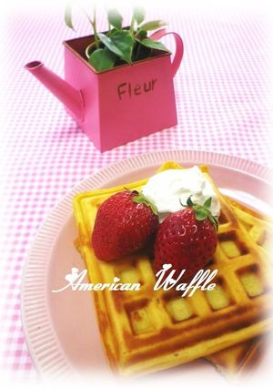 * ハニー ❤ アメリカ・ワッフル♪-レシピのメイン写真