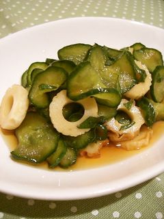 胡瓜とちくわの酢の物-レシピのメイン写真