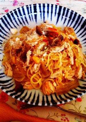 春キャベツの蒸し煮を使ったパスタ-レシピのメイン写真