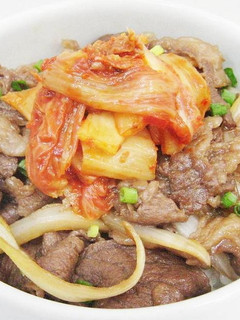 【辛口『白菜キムチ』牛丼】の作り方-レシピのメイン写真