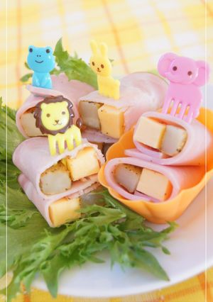 バジルポテトチーズのハム巻き✿-レシピのメイン写真