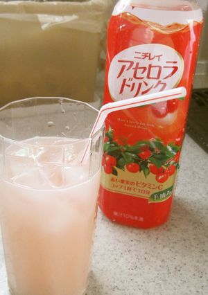 アセロラカルピスソーダ♪-レシピのメイン写真