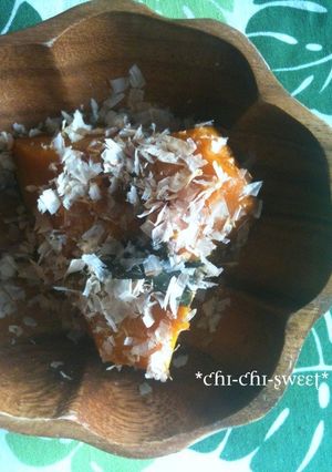 カボチャ煮の鰹節まぶし♪-レシピのメイン写真