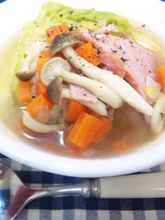 春キャベツ*たくさん食べるスープ-レシピのメイン写真