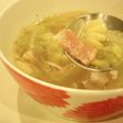 春きゃべつとベーコンのスープ~ニンニク味