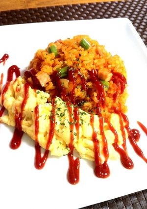 ITOEN野菜ジュースで作るオムライス-レシピのメイン写真