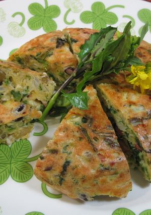 菜の花と豆のケークサレ　～炊飯器で～-レシピのメイン写真