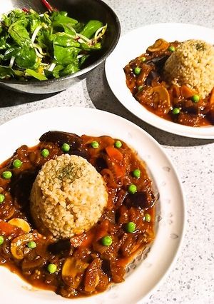 ちょい甘濃厚！ベジタリアンのハヤシライス-レシピのメイン写真