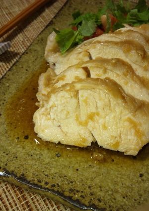 レンチン蒸し鶏-レシピのメイン写真