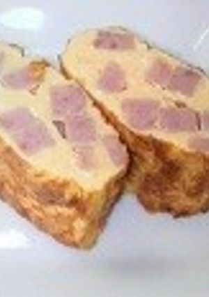 お花見にハム（スパム）入りの玉子焼き♪-レシピのメイン写真
