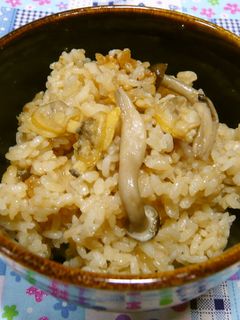 あさりときのこの炊き込みご飯♪-レシピのメイン写真