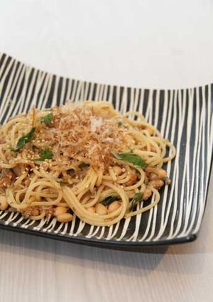 混ぜるだけで美味☆納豆スパゲティ-レシピのメイン写真