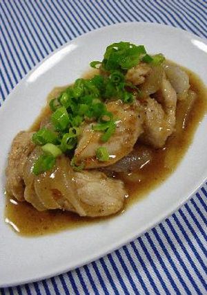 鶏胸肉と玉ねぎのオイスター炒め。-レシピのメイン写真