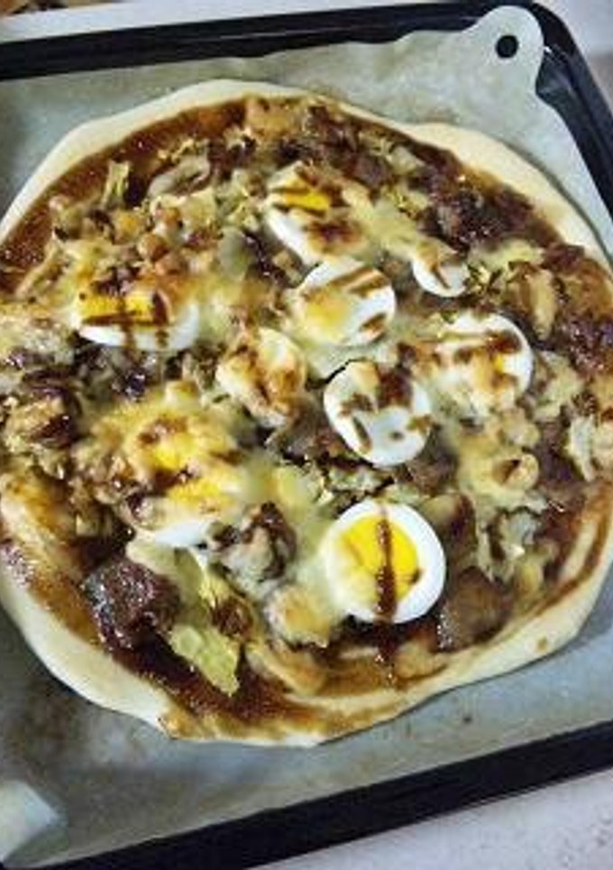お好み焼き風ピザ-レシピのメイン写真