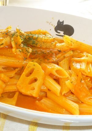 ベーコンと蓮根のペンネ~1日分の野菜で☆-レシピのメイン写真