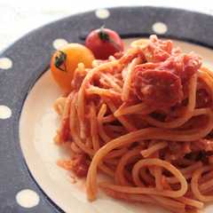 รูปของ 簡単♪トマトとツナのクリームごまパスタ